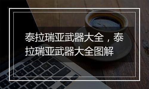 泰拉瑞亚武器大全，泰拉瑞亚武器大全图解