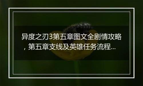 异度之刃3第五章图文全剧情攻略，第五章支线及英雄任务流程攻略
