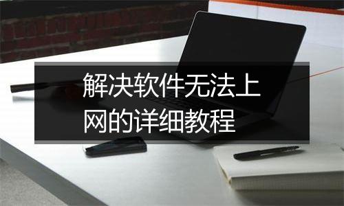 解决软件无法上网的详细教程